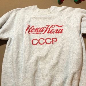 Vintage Coca Cola, Russian script. Size xl, fits s